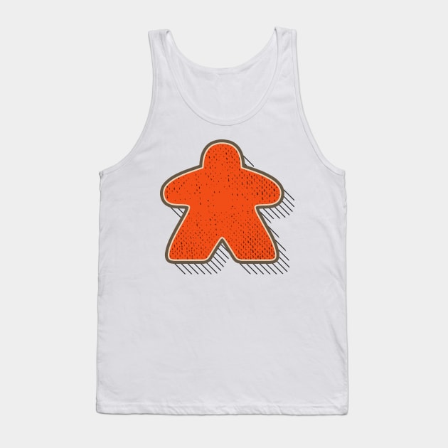 Retro Board Game Meeple Tank Top by Beam Geeks